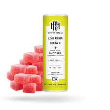STRAWBERRY RHUBARB LIVE RESIN DAYTRIP 32MG THC GUMMY 5CT